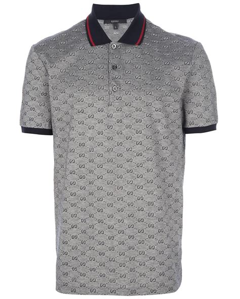 gucci monogram polo shirt|gucci formal shirts.